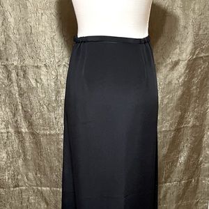 Long, black, 100% silk skirt. Tyler Boe, size 4.